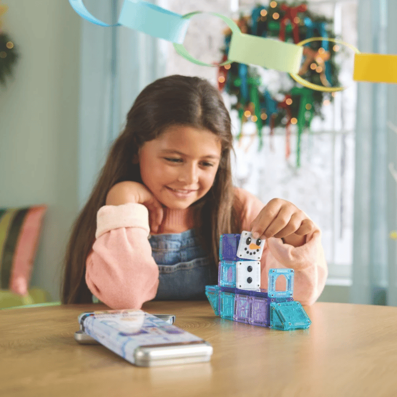 Magna-Tiles microMAGS Winter Wonderland Magnetic Construction Set